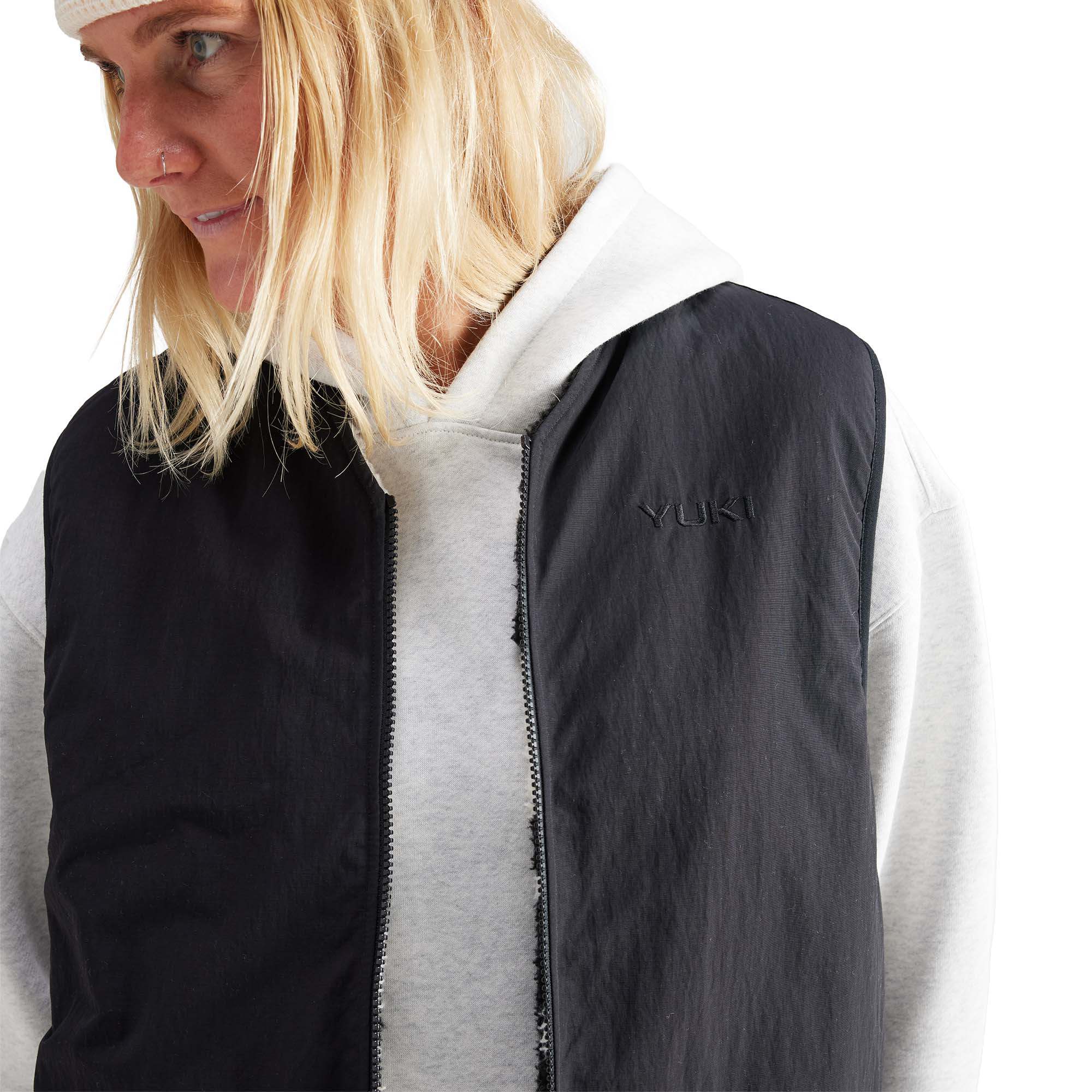 Yuki Threads Cori Reversible Vest Unisex Fleece