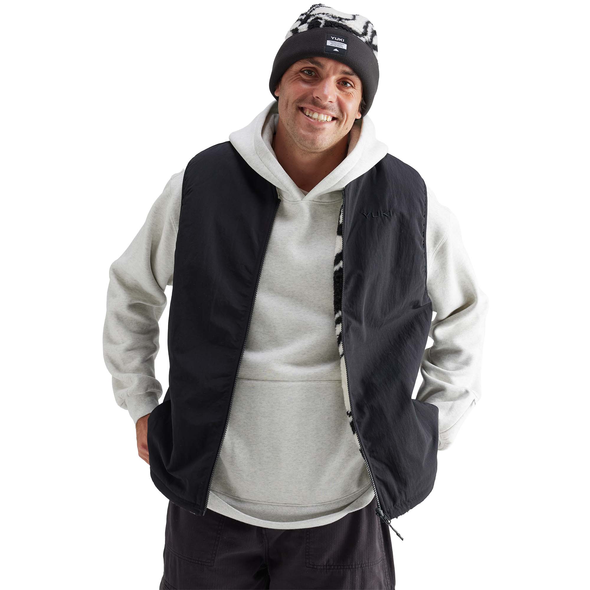 Yuki Threads Cori Reversible Vest Unisex Fleece