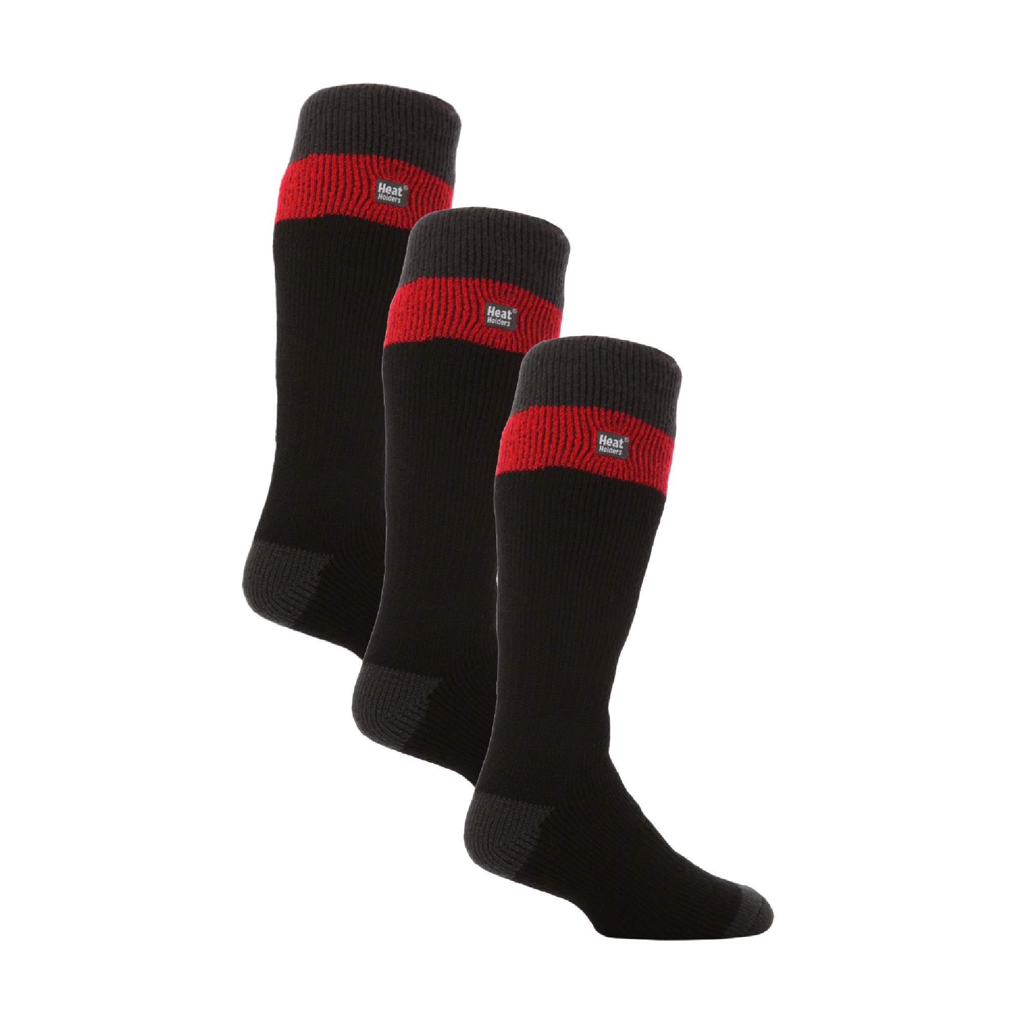 Thermal Striped Ski Socks | High Quality Heat Holders Extra Long Socks