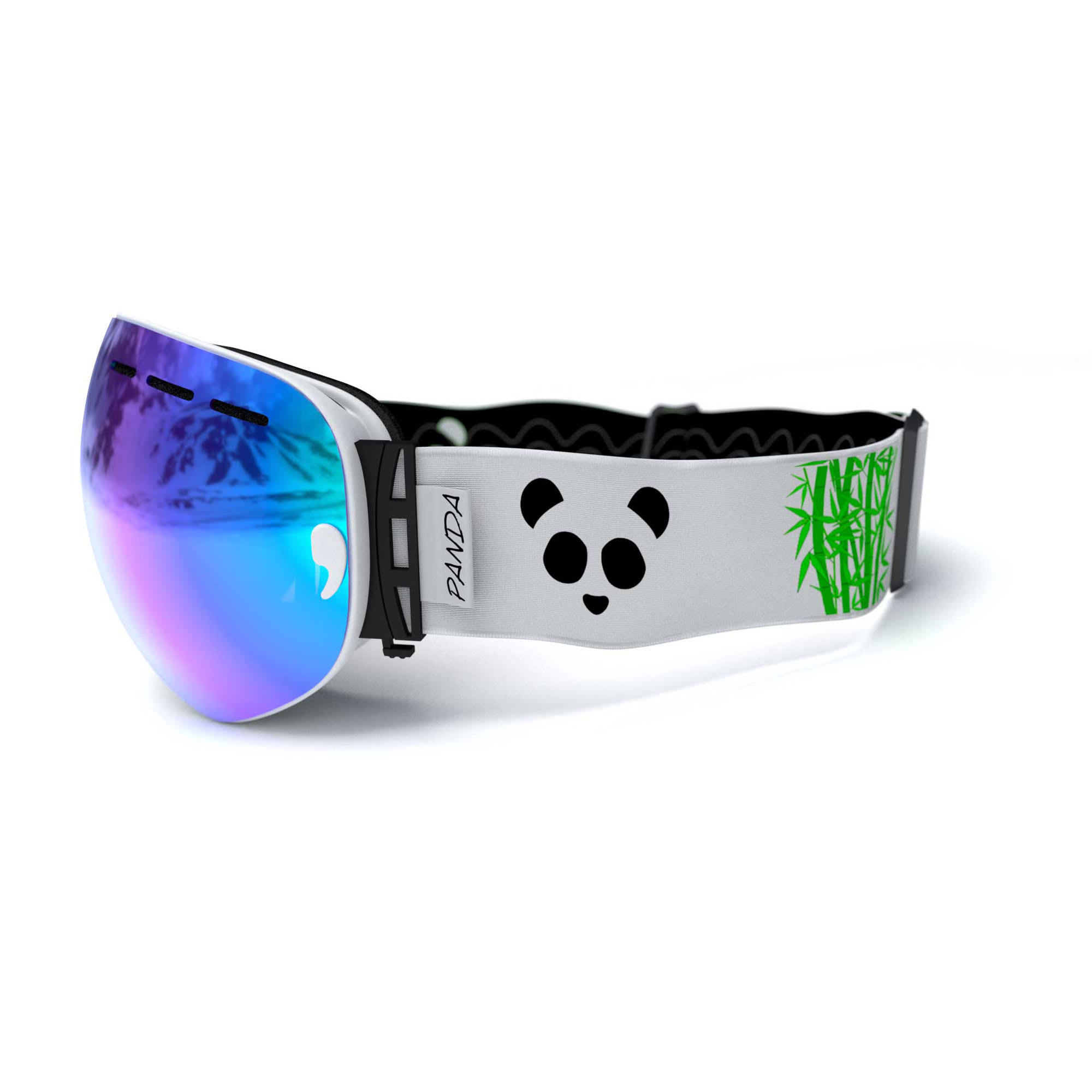 Diablo - White Polarised Ski Goggle + FREE low light lens