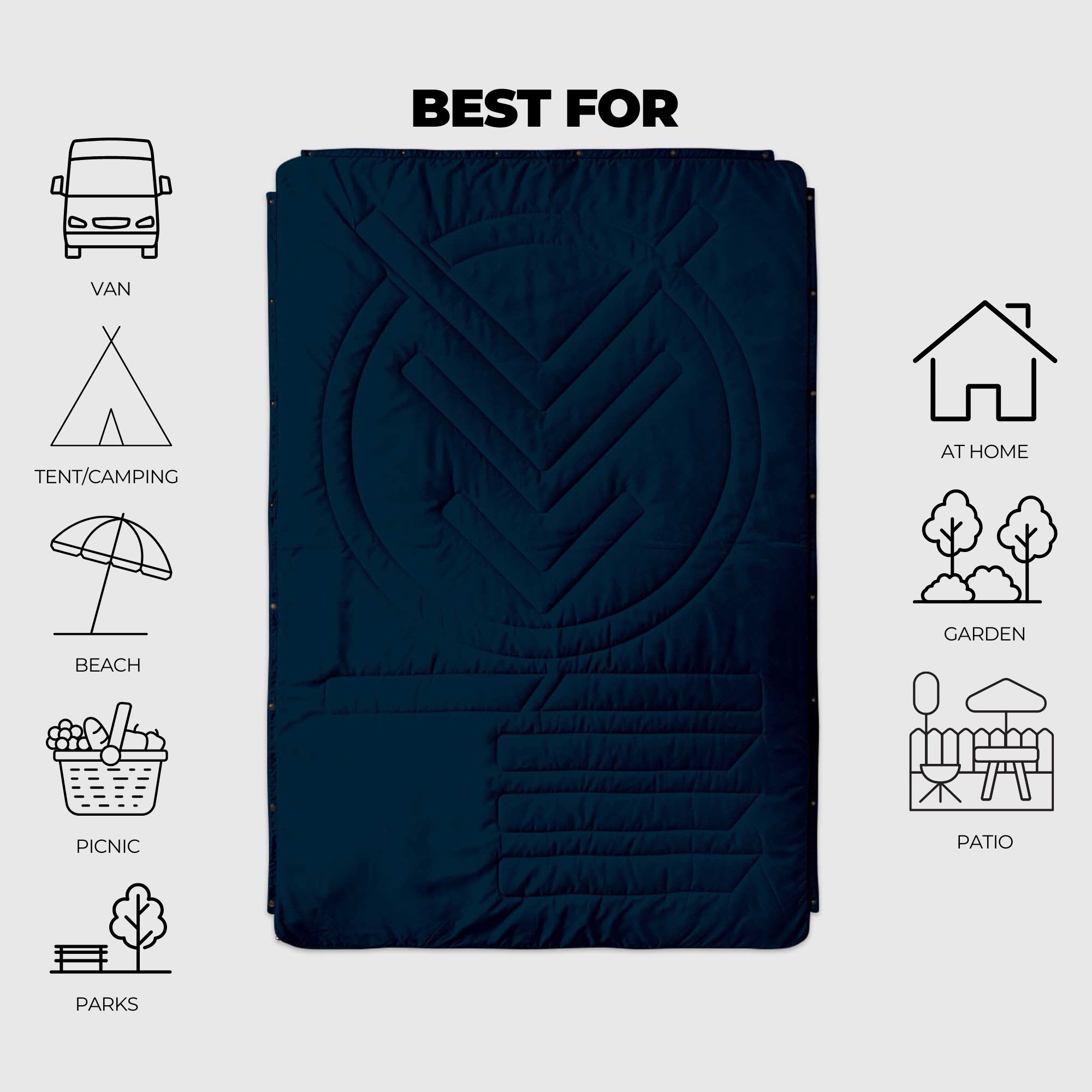 VOITED Ripstop blanket 4-in-1