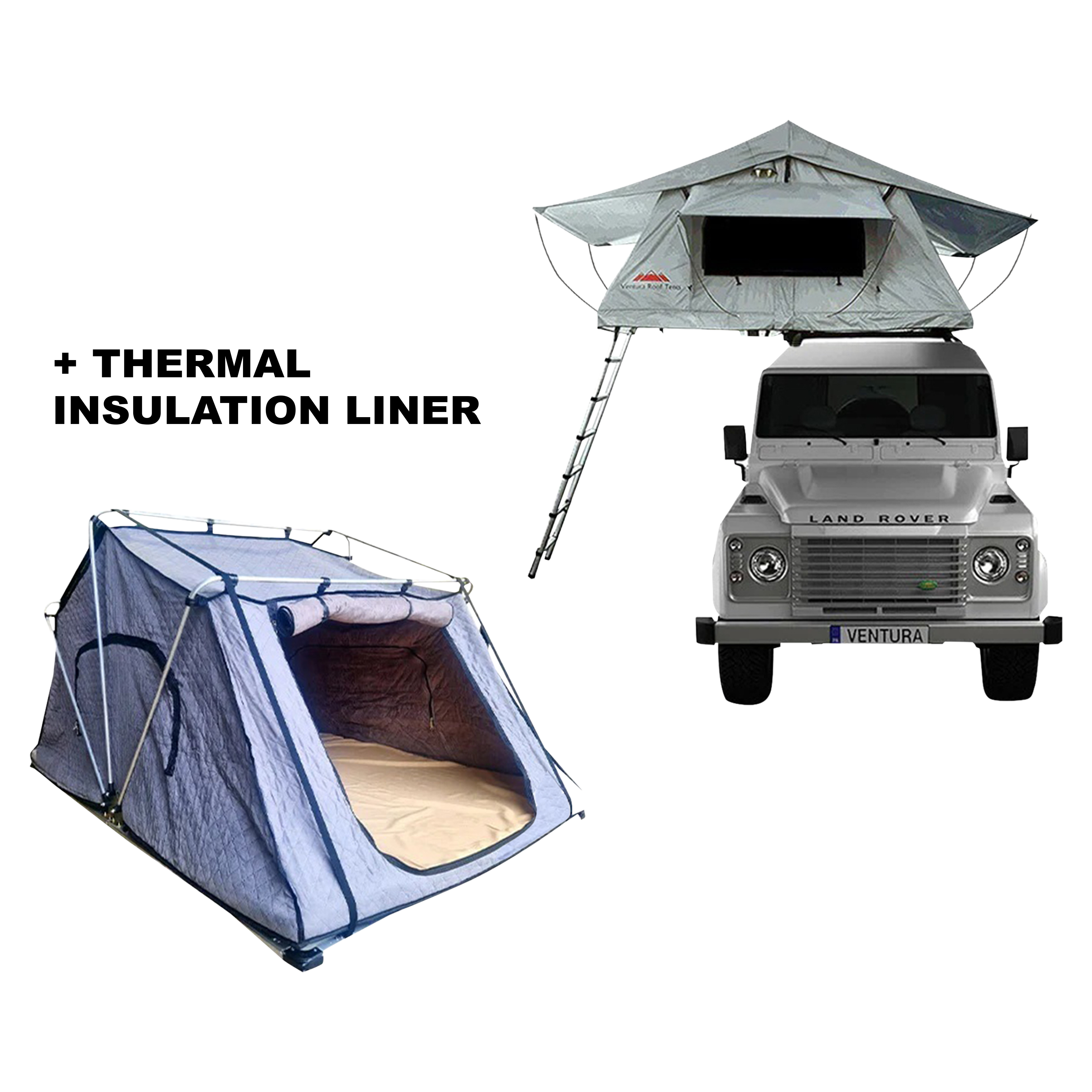 Ventura Deluxe 1.4 Roof Top Tent + Thermal Liner