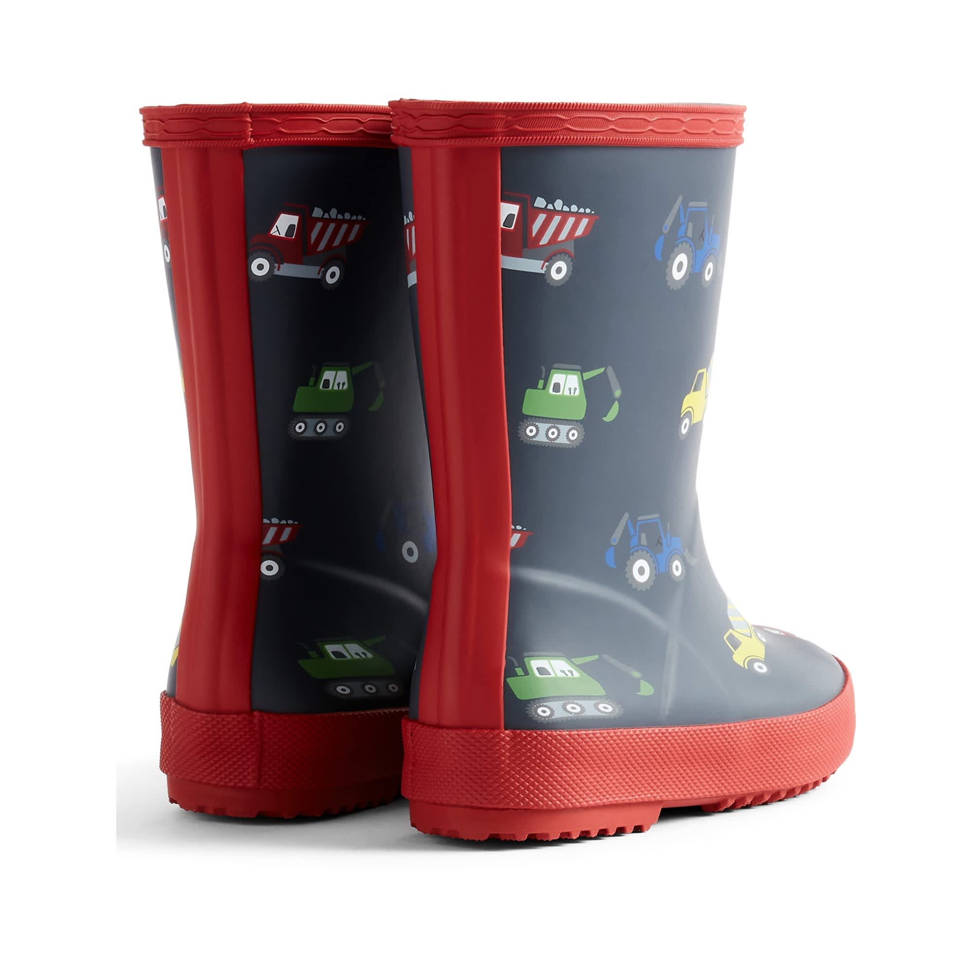 Hunter Kids First Construction Print Boot