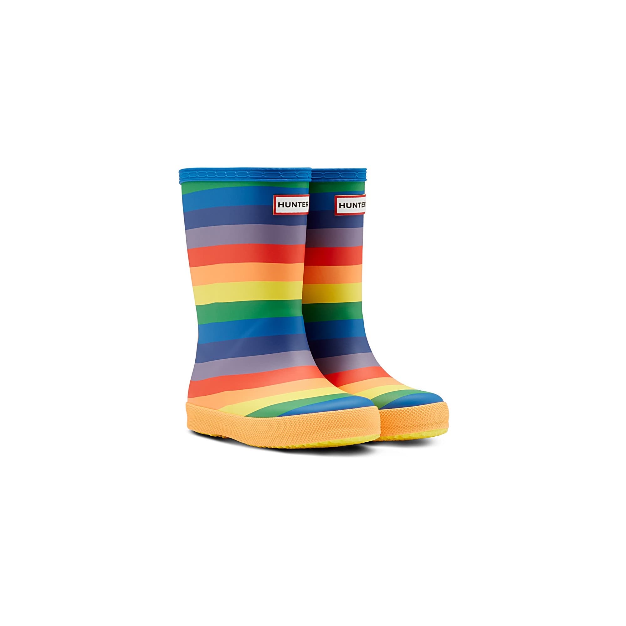 Hunter Original First Classic Rainbow Print Wellington Boots