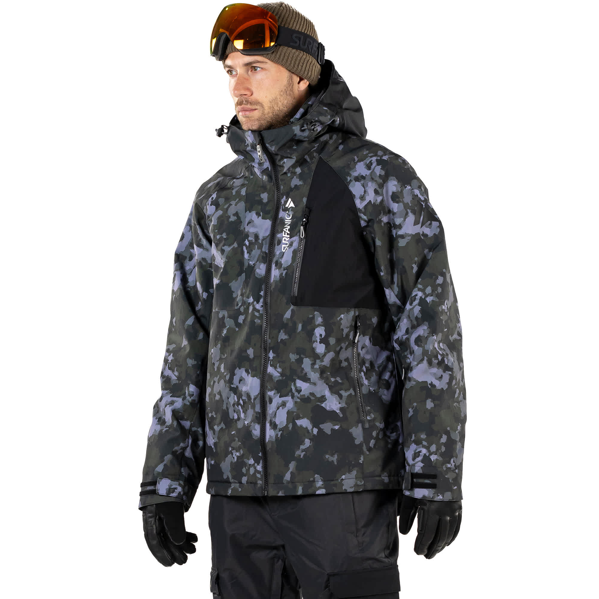 Surfanic Orion 2.0  Camo Mens Ski and Snowboard Jacket