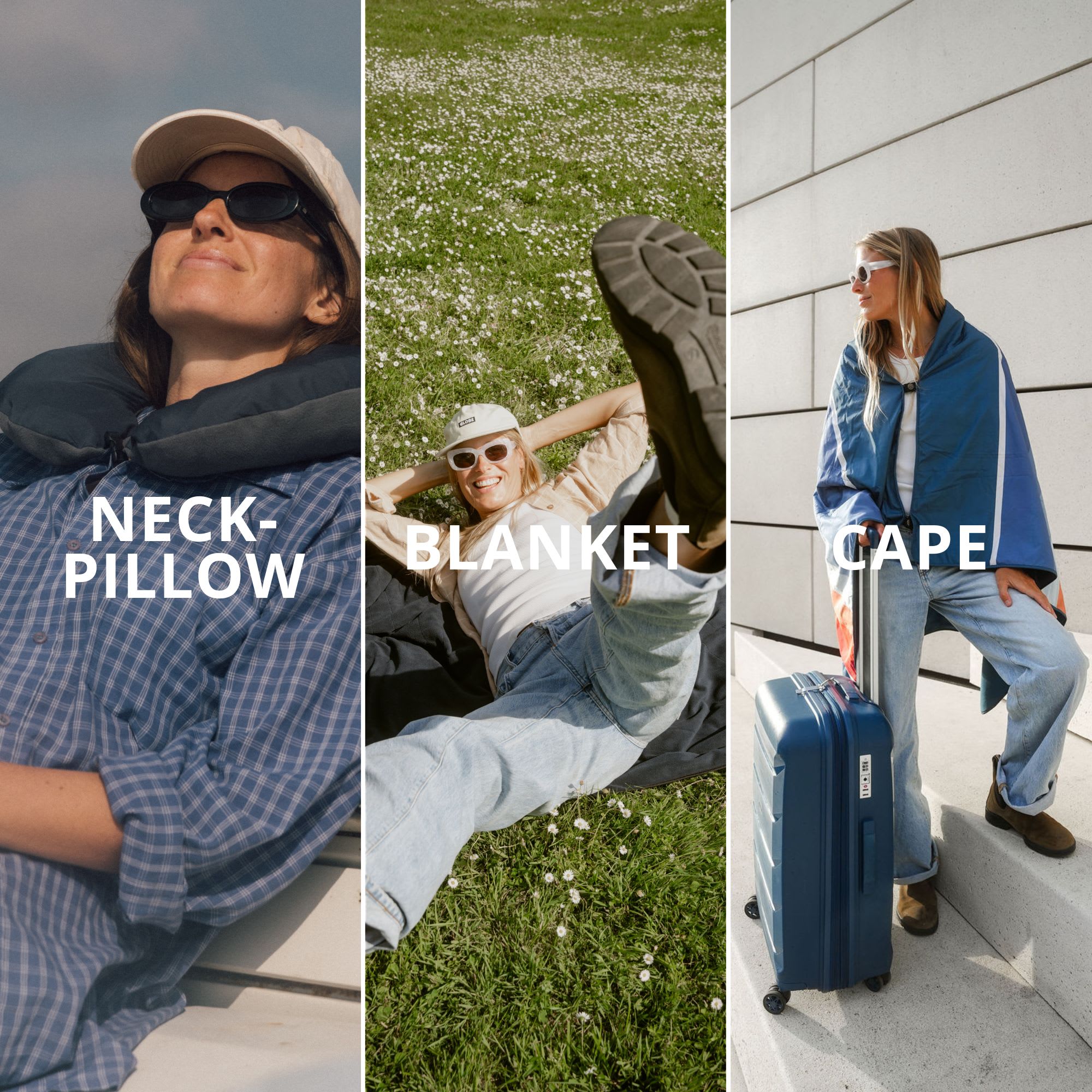 VOITED NECKPACK™ TRAVEL PILLOWBLANKET™