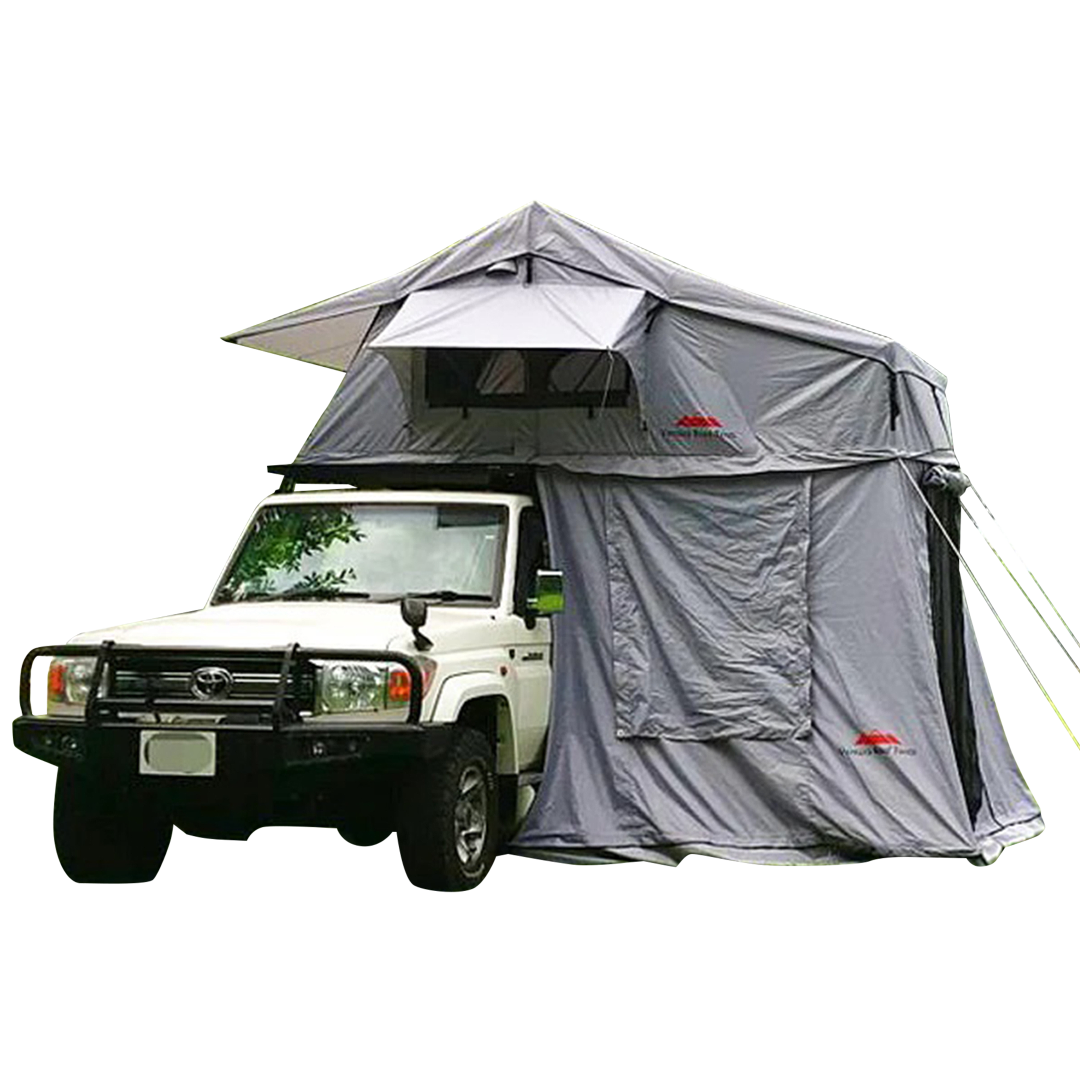 Extended Twin Ladder Ventura Deluxe 1.8 Roof Top Tent + Annex