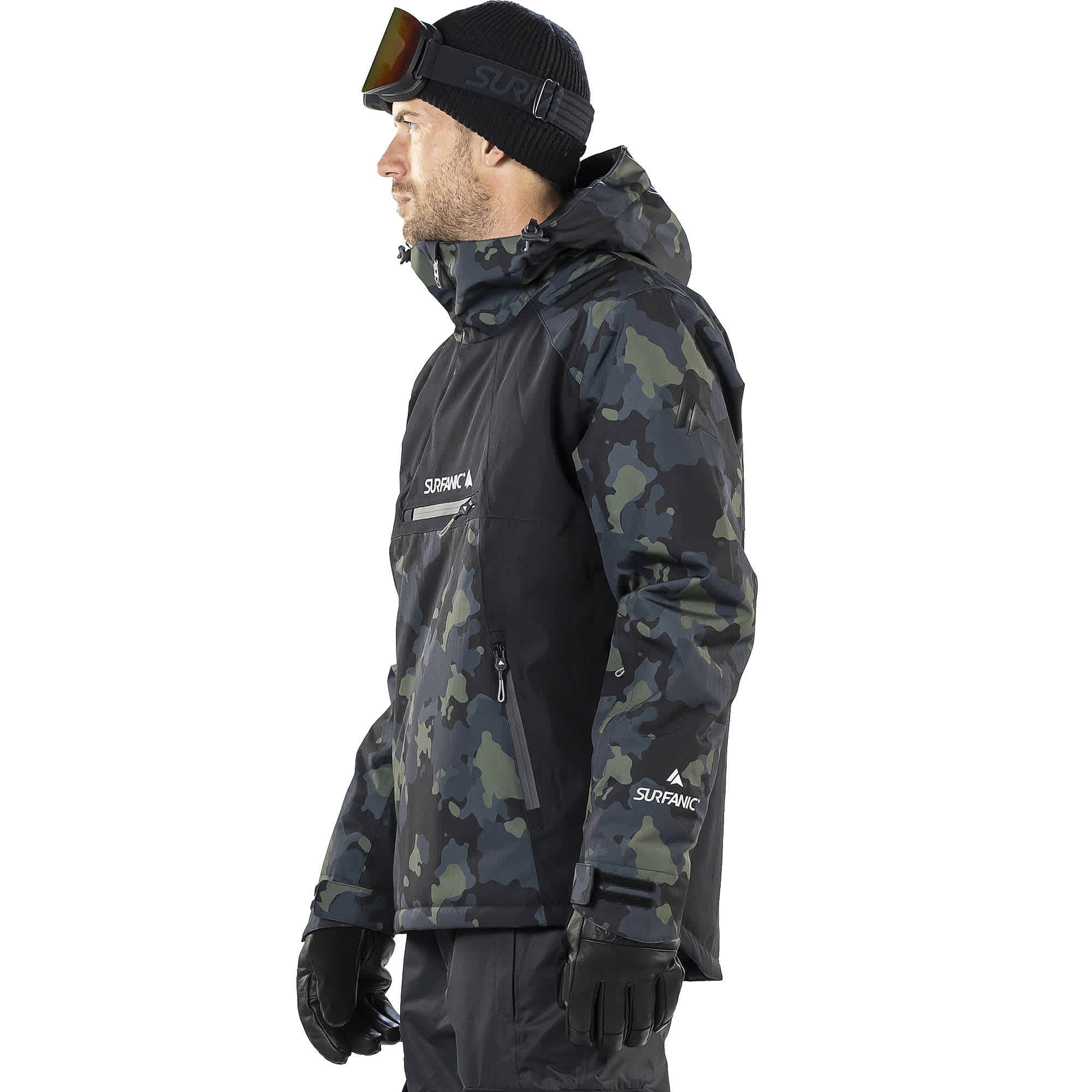 Surfanic Zero Camo Mens Ski and Snowboard Jacket