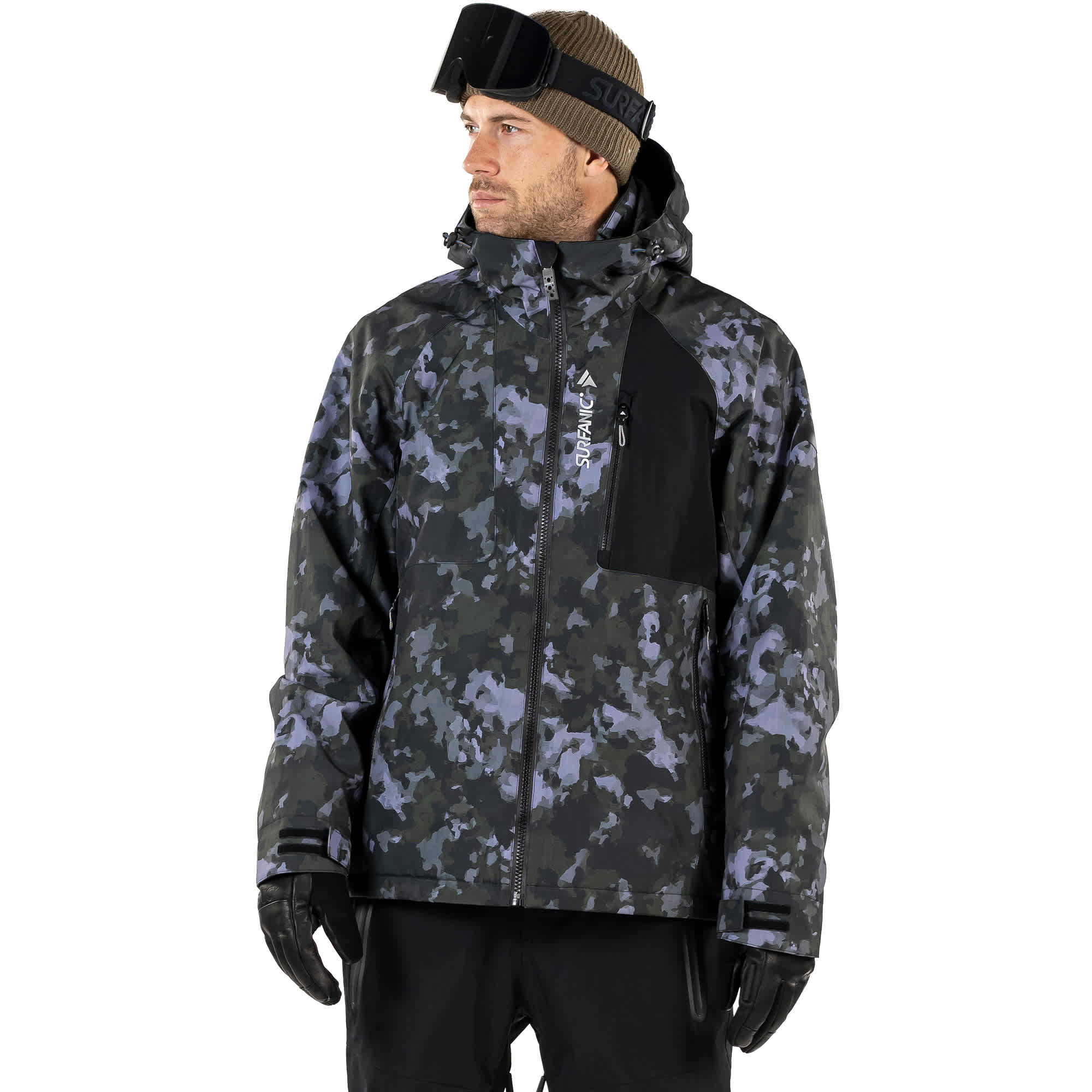 Surfanic Orion 2.0  Camo Mens Ski and Snowboard Jacket