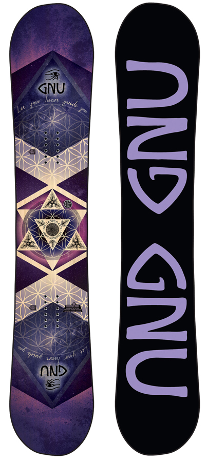 GNU Ladies Choice Asym Women's Hybrid Camber Snowboard