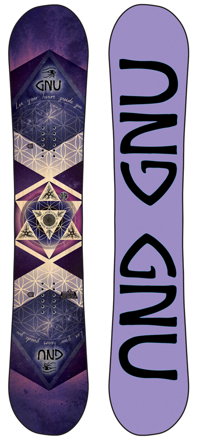 GNU Ladies Choice Asym Women's Hybrid Camber Snowboard