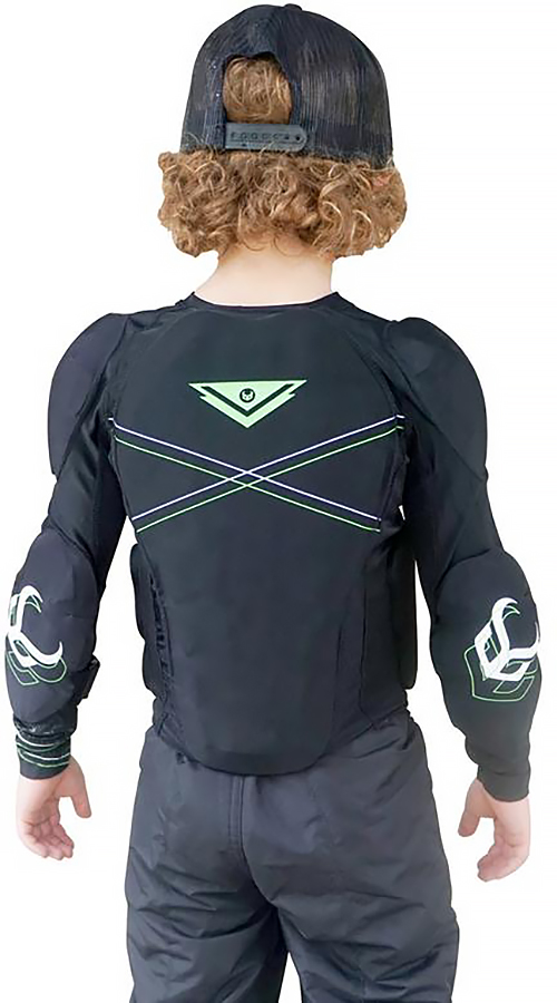 Veste De Protection Demon Flex Force Pro Femme - Top Intégral Bras Et Buste - Noir/Violet Medium