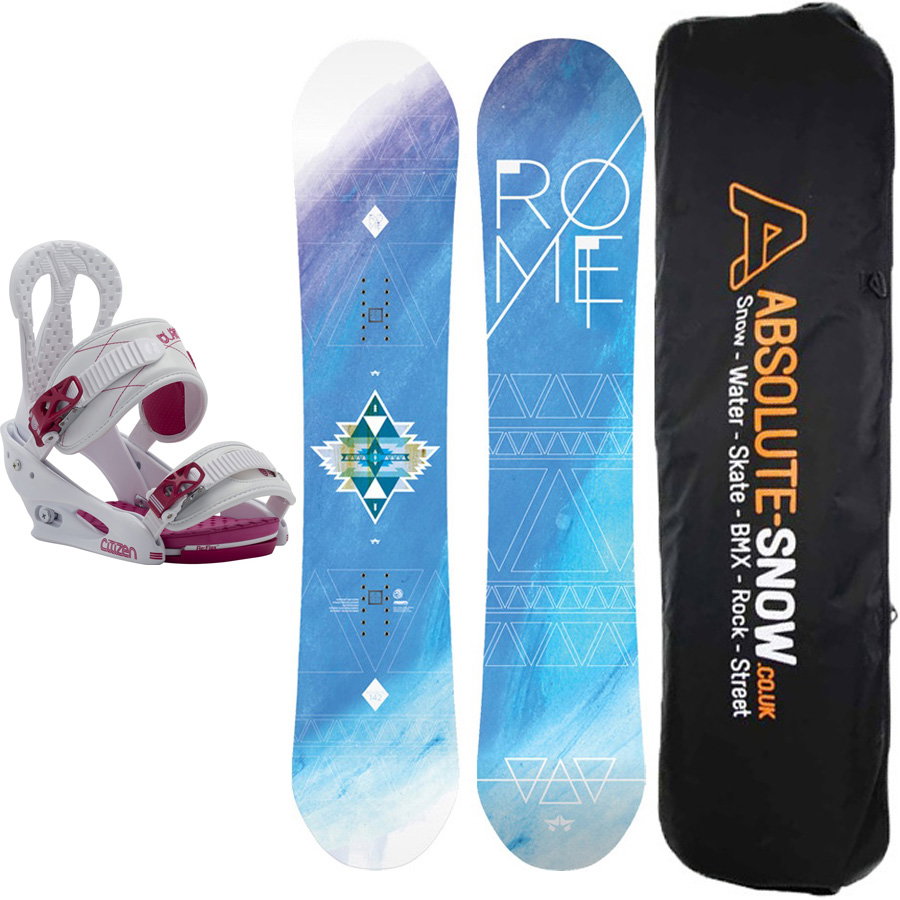 rome blue women's snowboard Ravine 2026 144 mountain prowess and float in the deep Rome Women's Hype Snowboard 2024