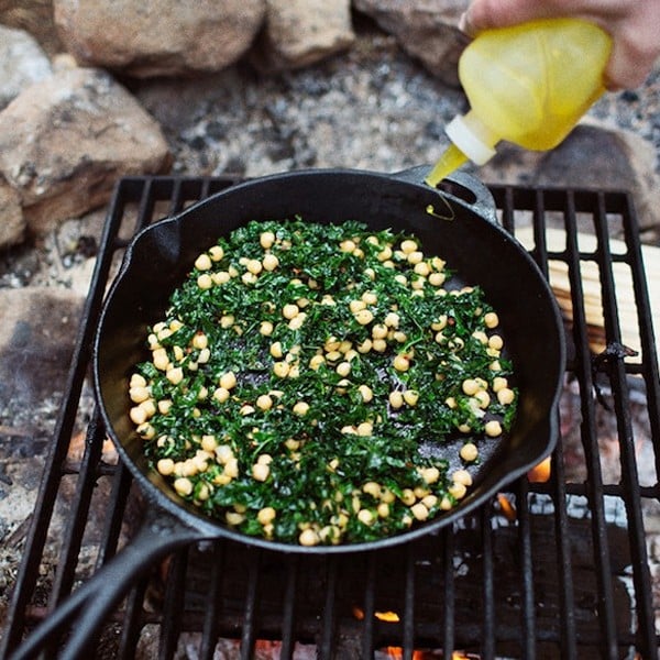 Poler Cast Iron Skillet Heavy Duty Camping Frying Pan