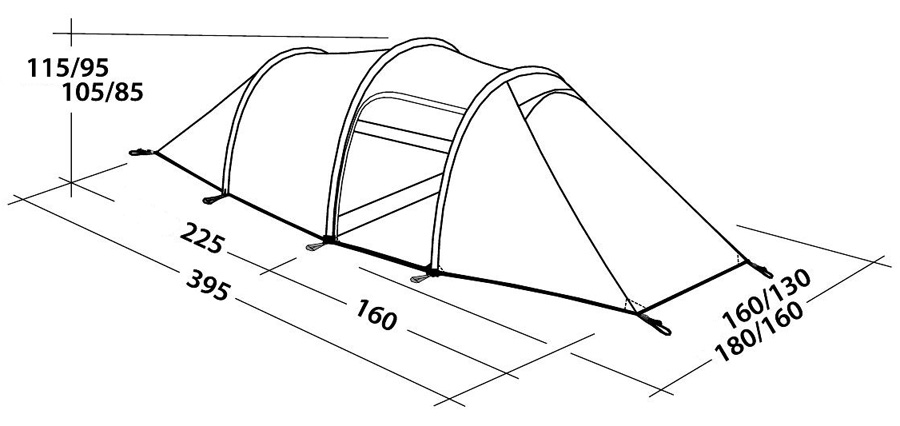 Robens Voyager 3EX Lightweight Trekking Tent