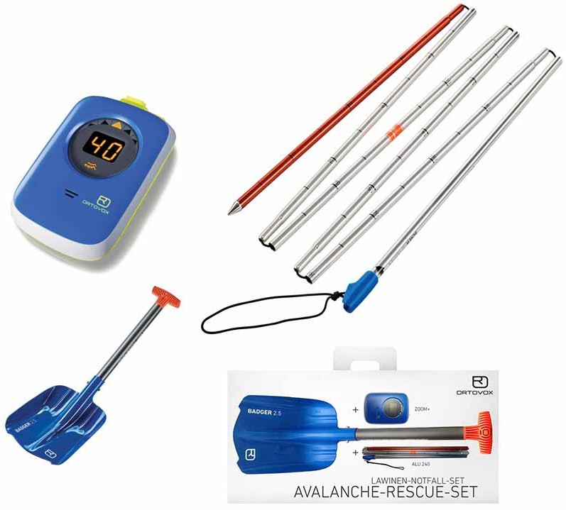 Ortovox Zoom+ / Badger 2.5 / Alu 240 Avalanche Safety Package