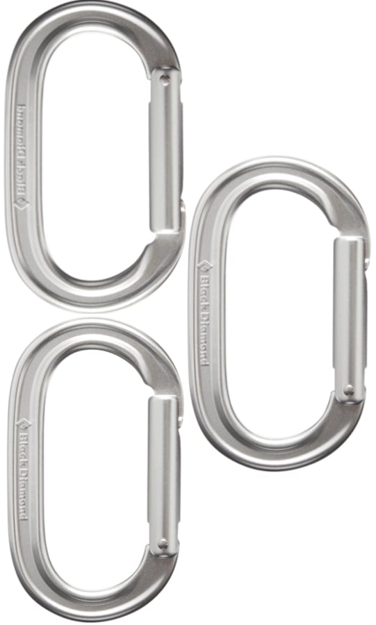 Black Diamond Oval Keylock Rock Climbing Carabiner Set