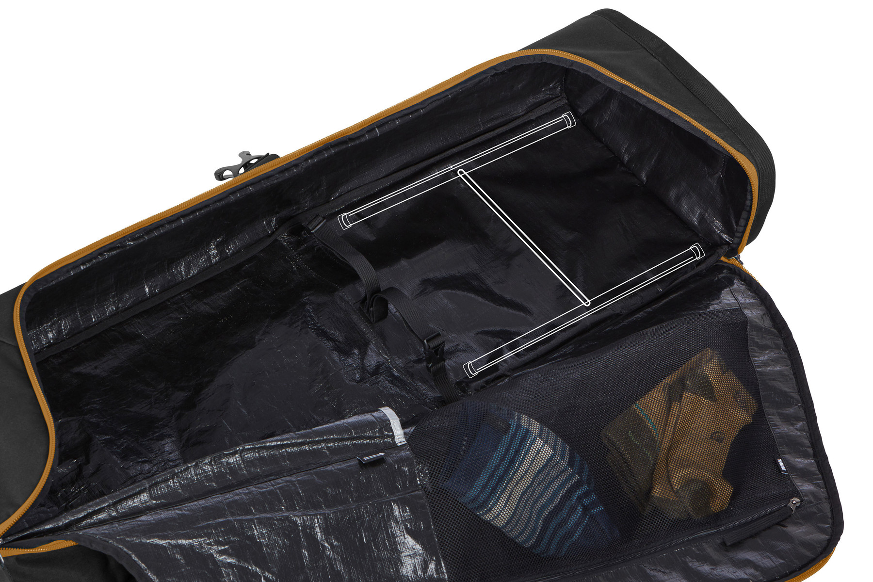 Thule RoundTrip Ski Roller Double Ski Bag Wheeled