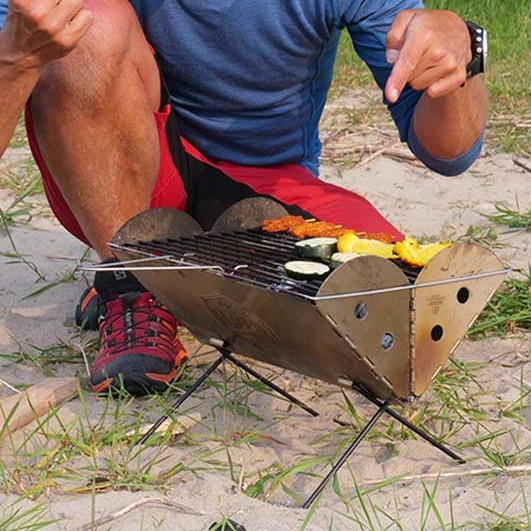 UCO Grilliput Mini Flatpack Grill Portable Camping Grill & Firepit