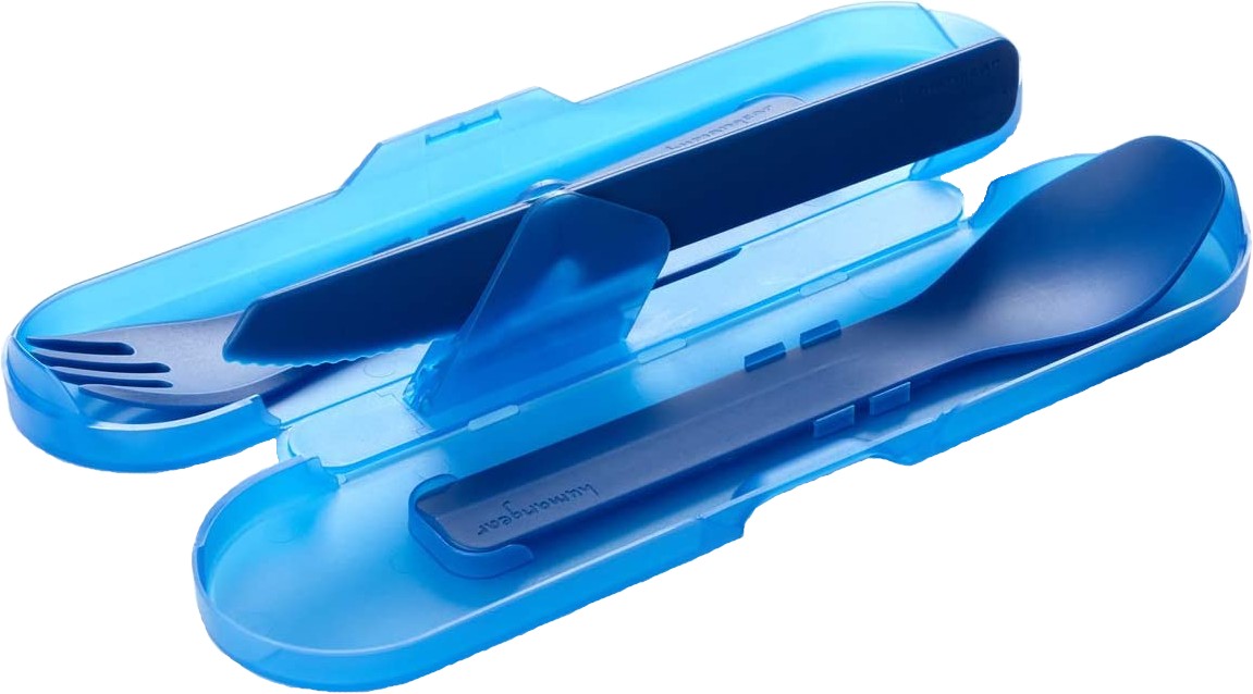 Humangear GoBites Trio Travel Cutlery Set with Case