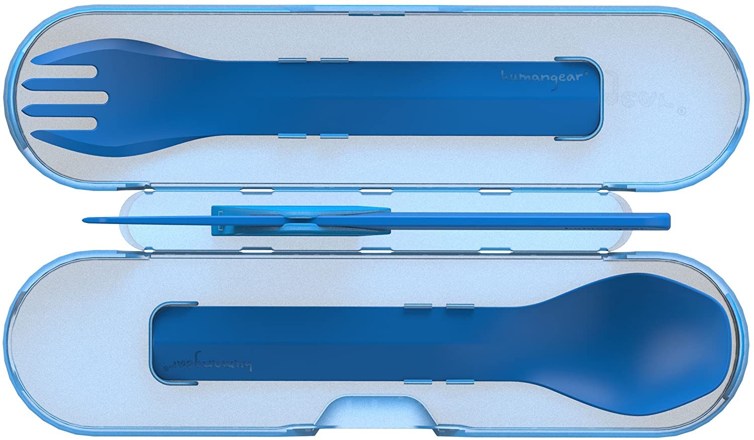 Humangear GoBites Trio Travel Cutlery Set with Case
