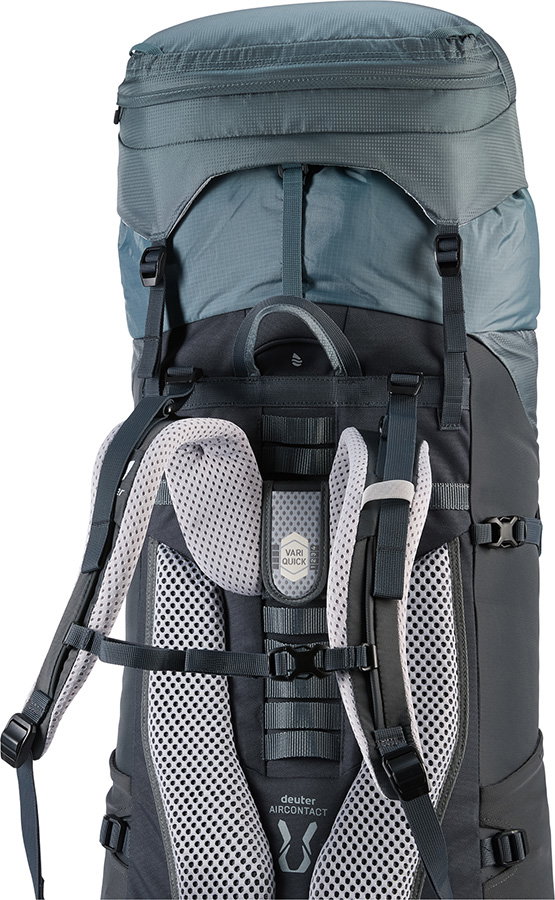 deuter aircontact 60 10 sl backpack + venture-theme-outdoors The hip fins distribute the weight evenly Deuter Aircontact Core 60+10 SL