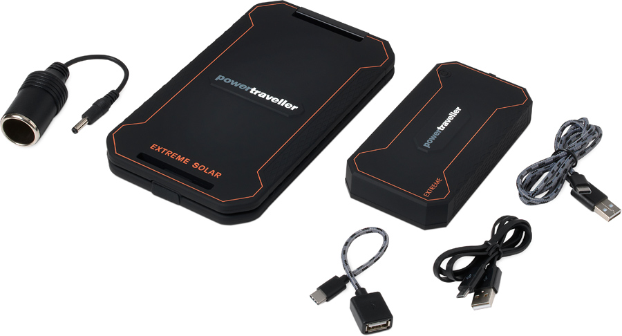 PowerTraveller Extreme Solar Kit Power Bank & Solar Charger