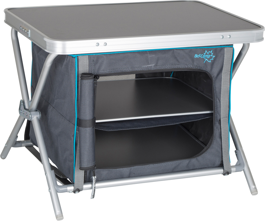Bo-Camp Cupboard Low Compact Folding Camping Tavel Cabinet