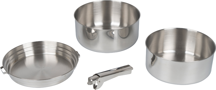 Bo-Camp Urban Outdoor Cooking Set 4-Piece Camping Cookware Set