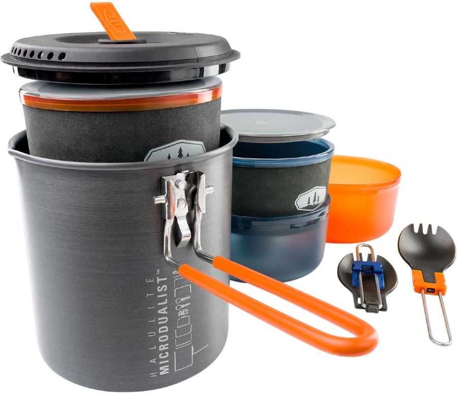 GSI Outdoors Halulite Microdualist II Compact Camping Cook Set