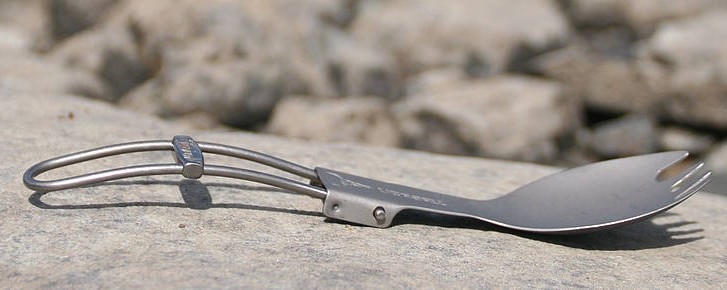 Optimus Titanium Folding Spork Ultra Compact Camping Utensil