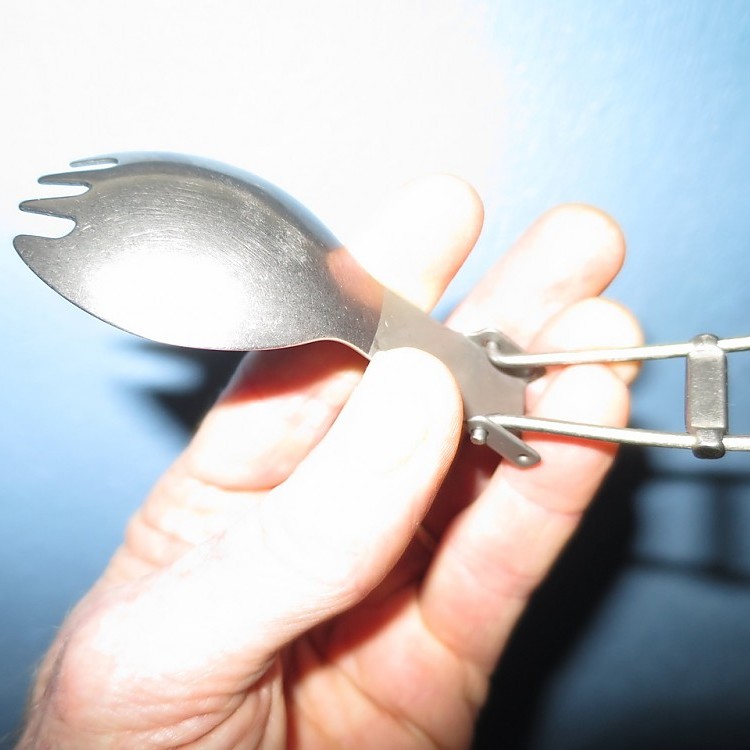 Optimus Titanium Folding Spork Ultra Compact Camping Utensil