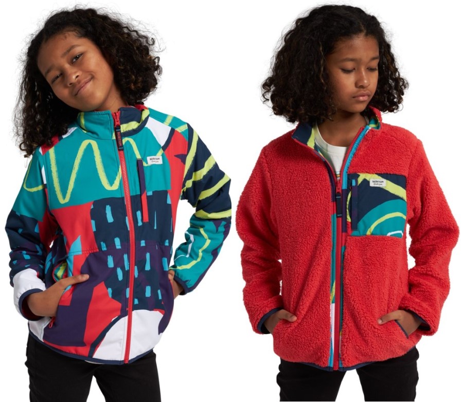 Burton Girls' Snooktwo Reversible Fleece Jacket