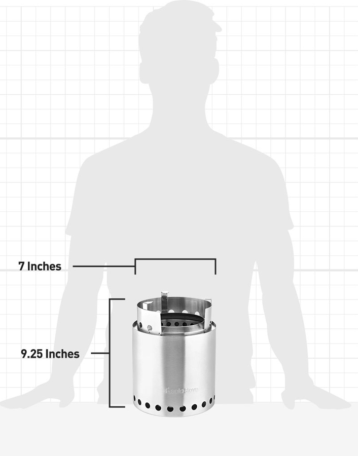 Solo Stove Campfire Compact Woodburning Camp Stove