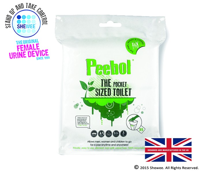 Shewee Peebol Pocket-Sized Disposable Urinal Bag