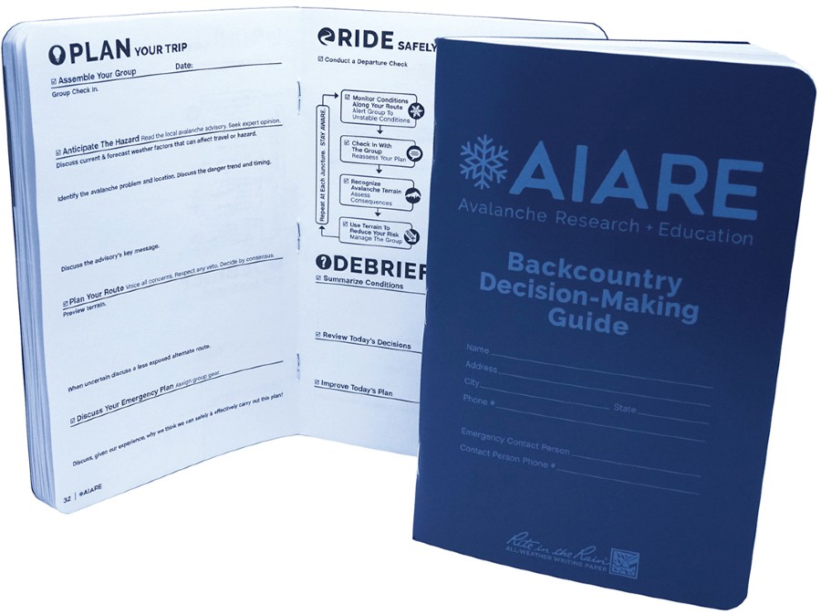 BCA Backcountry Decision-Making AIARE Field Book