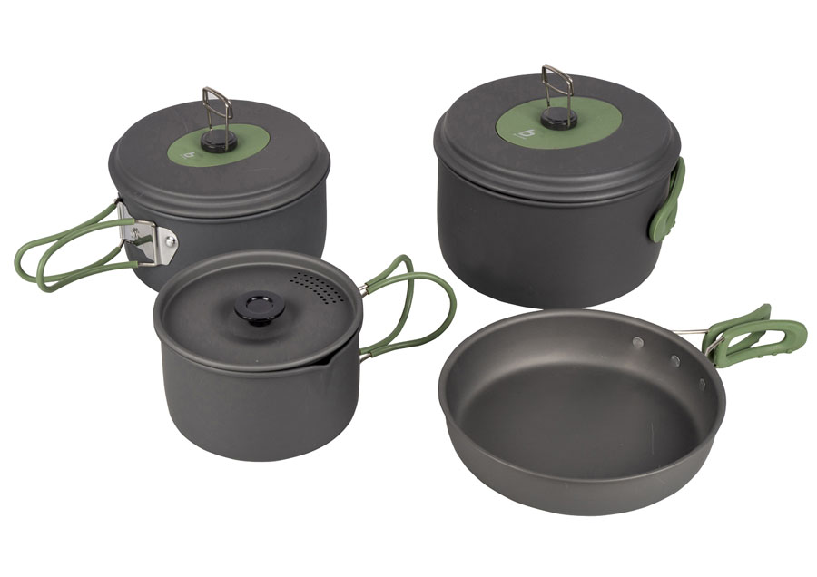Bo-Camp Explorer 4 Cookware Compact Camping Cooking Set