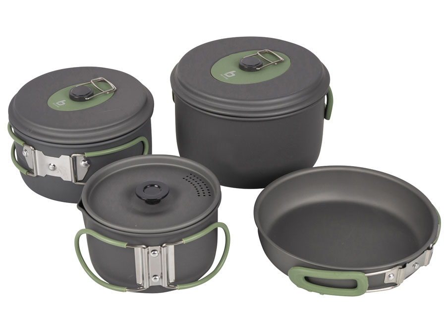 Bo-Camp Explorer 4 Cookware Compact Camping Cooking Set