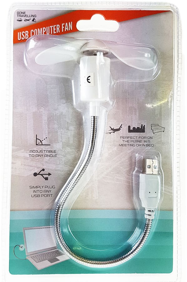 Gone Travelling USB Computer Travel Fan