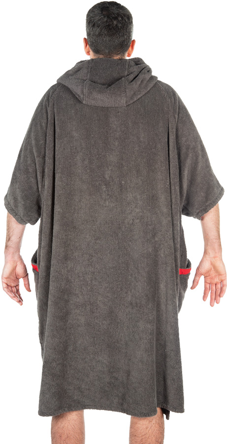 Red Luxury Towelling Change Robe Dressing Dry Towel