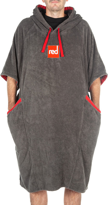 Red Luxury Towelling Change Robe Dressing Dry Towel