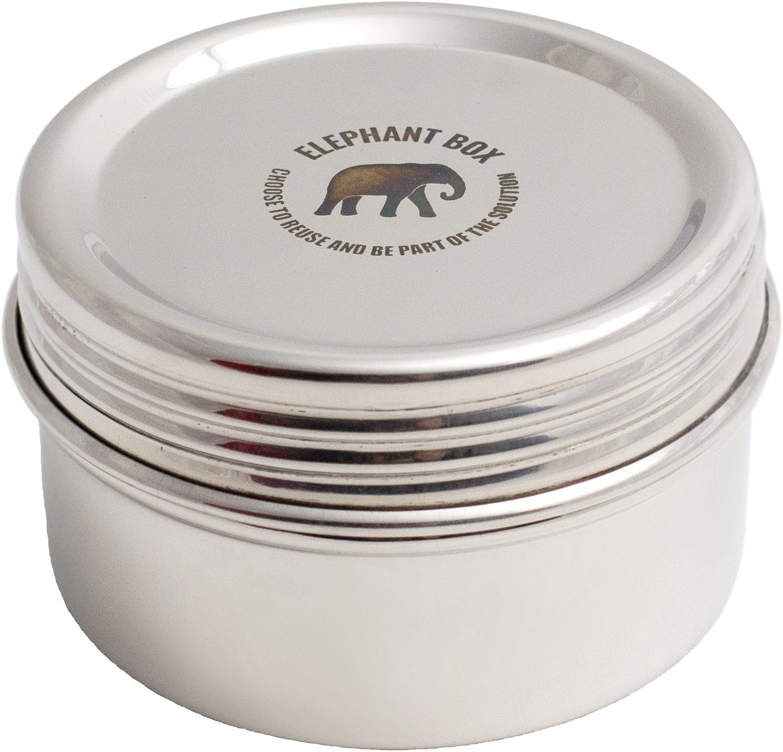 Elephant Box Screw Top Canister Stainless Steel Food Container