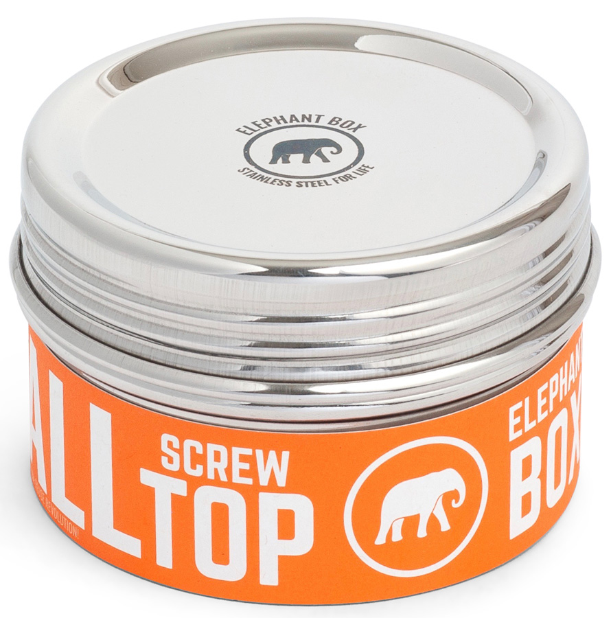 Elephant Box Screw Top Canister Stainless Steel Food Container