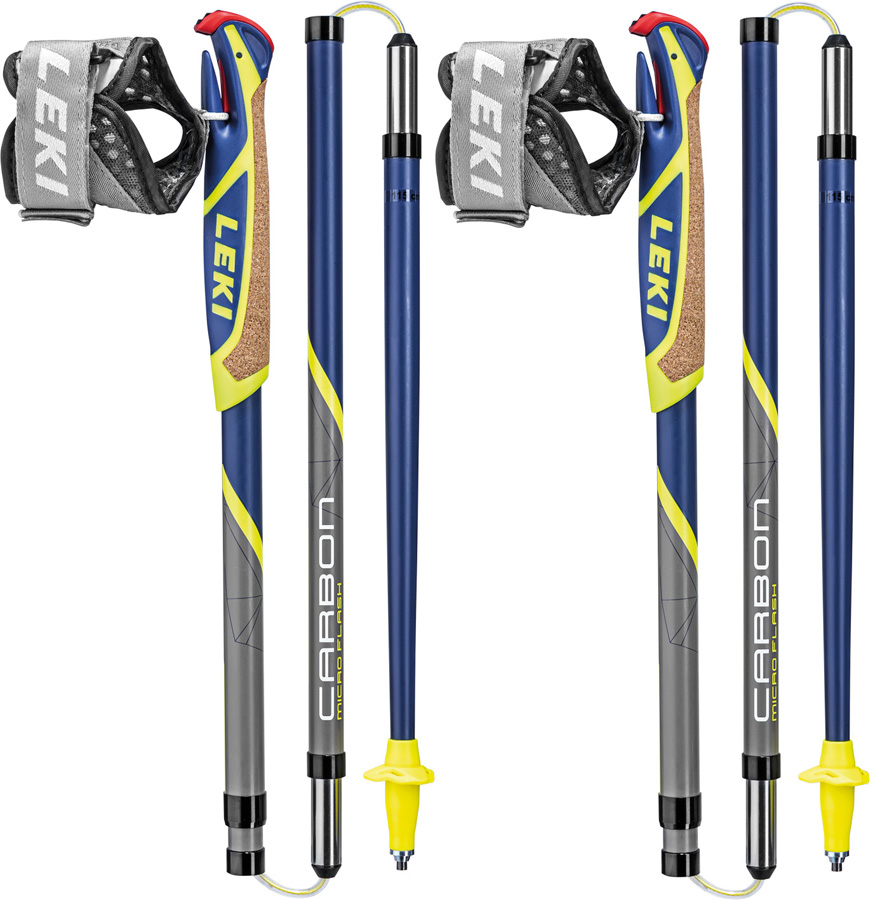 Leki Micro Flash Carbon Nordic & Trail Running Poles