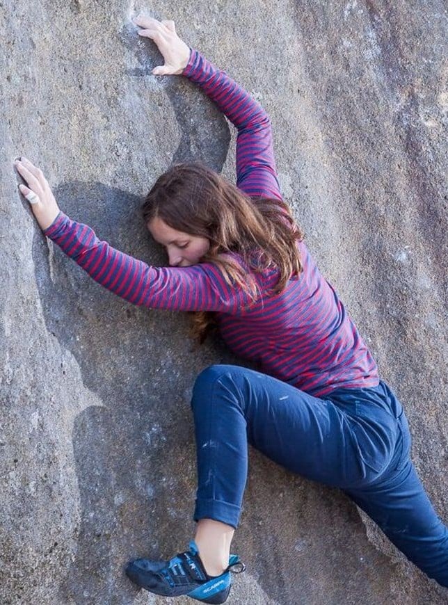 Moon Striped Bamboo Women's Long Sleeve Climbing Tee