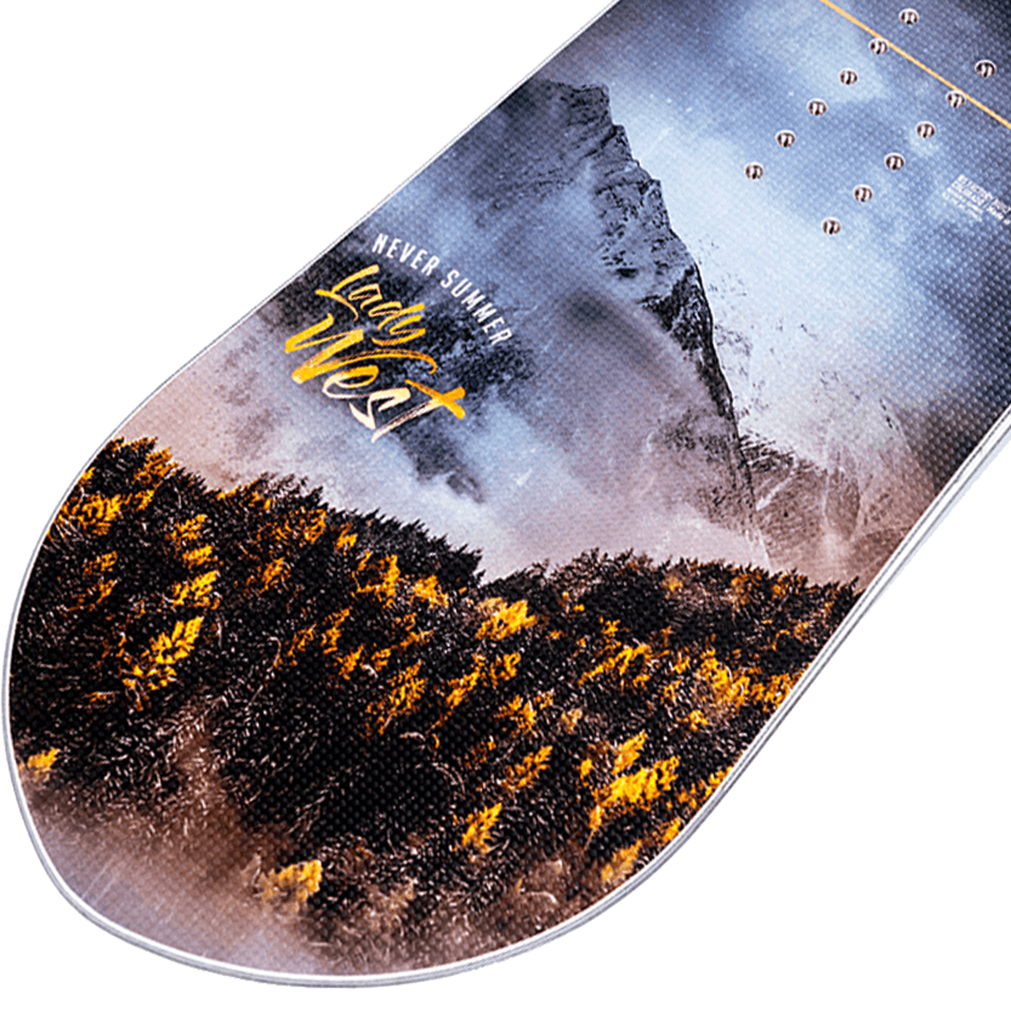 Never Summer Lady West Women's Rocker Camber Snowboard