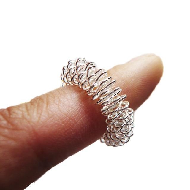 Crimp Oil Acupuncture Ring Post Climb Finger Massager