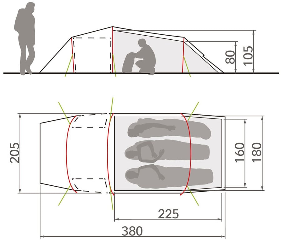 Vaude Arco XT 3P Camping & Trekking Tent