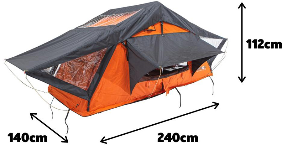 Tentbox Lite Roof Tent Lightweight Car Camping Roof Pod