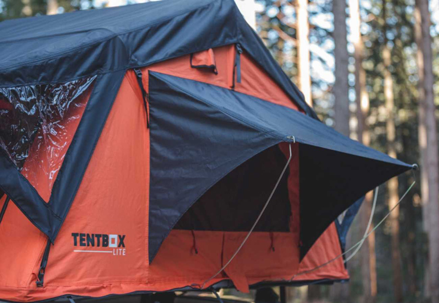 Tentbox Lite Roof Tent Lightweight Car Camping Roof Pod
